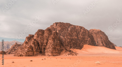 Mars on earth, the vast desert of Wadi Rum 