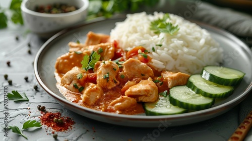 Chicken Curry Rice Vegetable