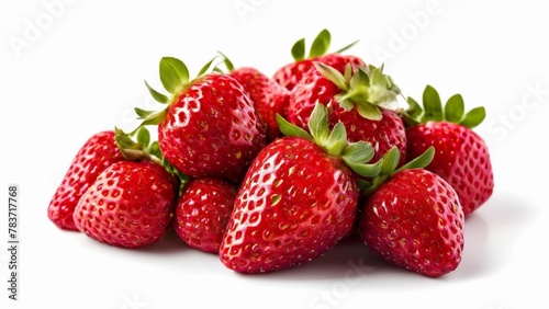  Fresh and ripe strawberries ready to be enjoyed