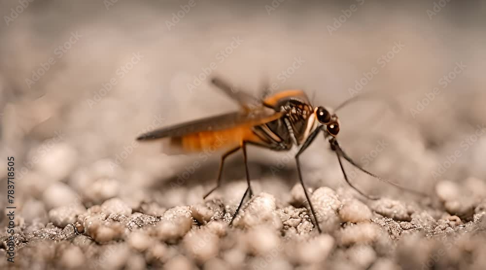 Close-Up Mosquito Video Close-Up Mosquito Video