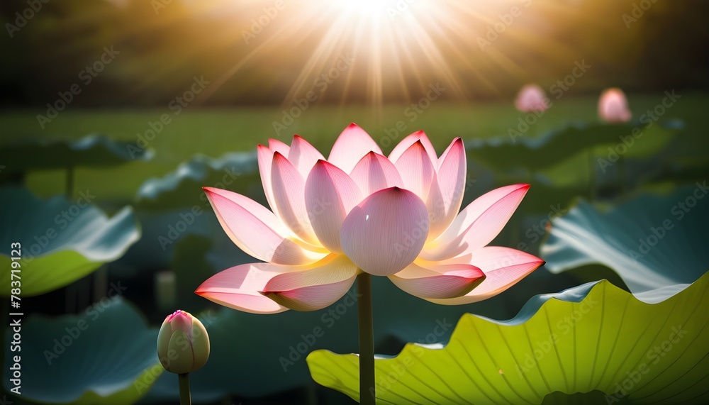 Lotus-flower-in-the-sun