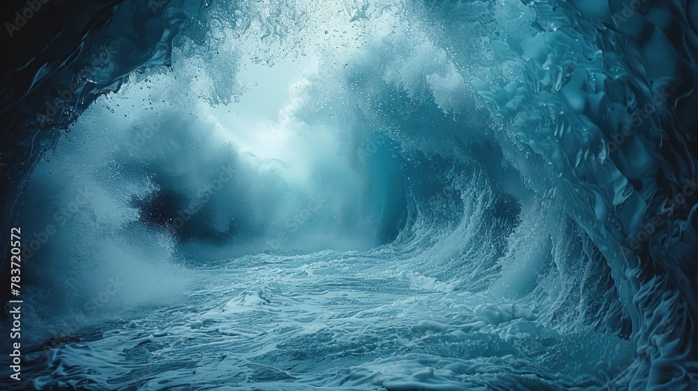 A mesmerizing photo of Icelandic ice caves A mesmerizing photo of Icelandic ice caves