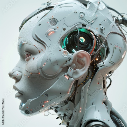 3d rendered illustration of an intellegent AI robot