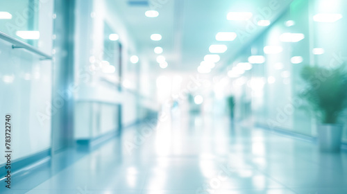 Modern hospital corridor. © Imaging L