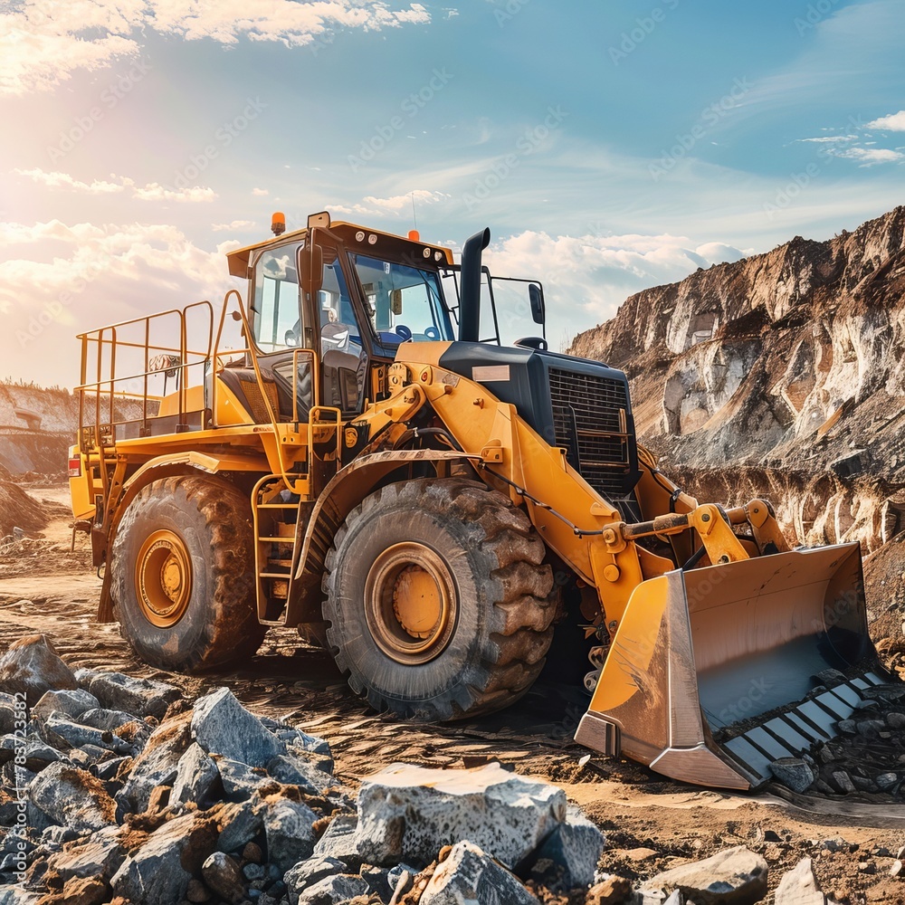 Obraz premium bulldozer at the work