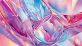 Glossy pink purple blue glass background created with Generative AI