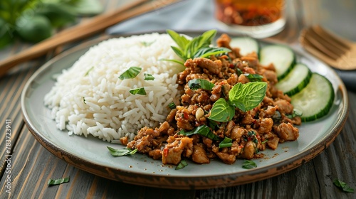 Pad Krapow moo Thailand food