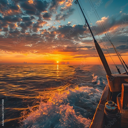 fishing at sunset © Nihad Bakhshiyev