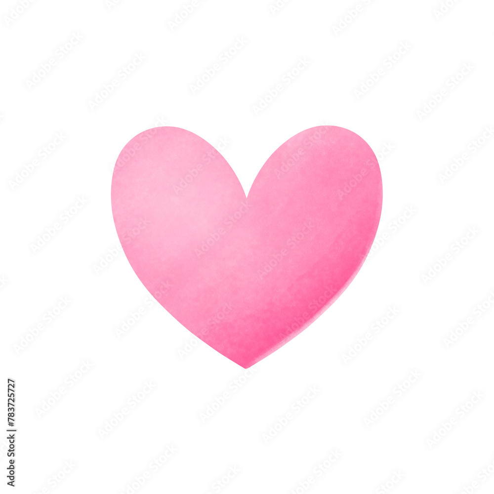 A pink heart pastel