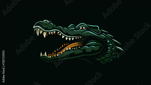 A fierce crocodile logo