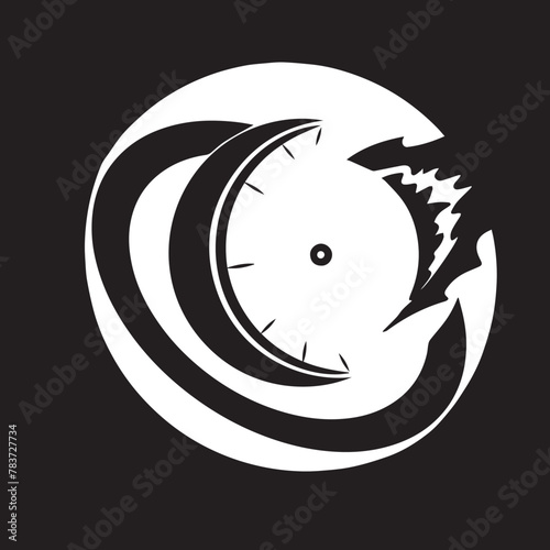 lightning vector icon, auto speed rotation icon,isolated symmetric concept