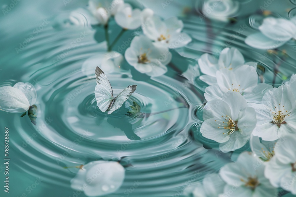 flower in water