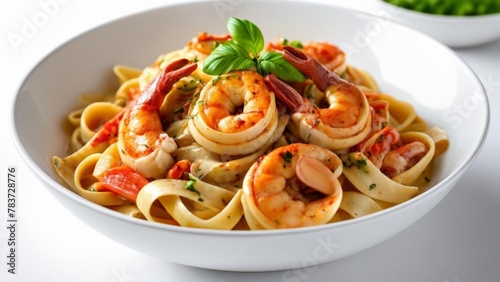  Delicious seafood pasta ready to be savored