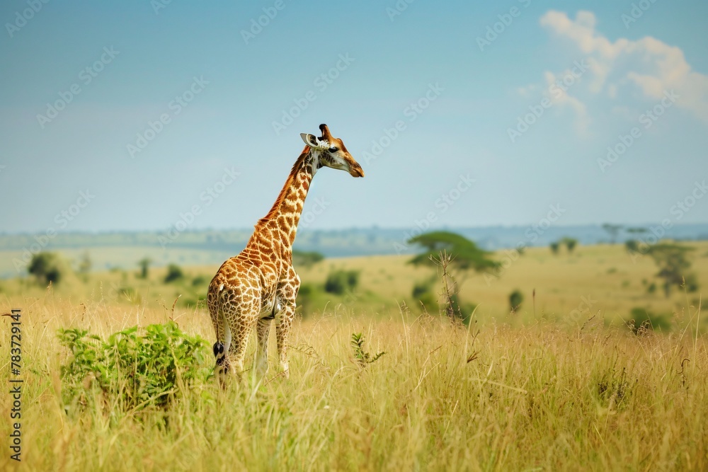 Obraz premium giraffe in the savannah