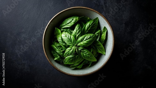  Fresh basil leaves ready to add flavor to your dish