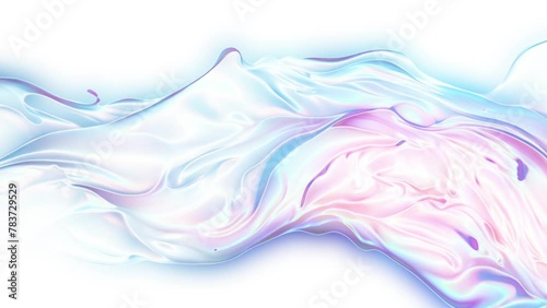 Wallpaper Mural Slow motion holographic iridescent background. Blue, white, pink abstract backgrounds. Video can use in vertical position. Live wallpaper best for yours video intro, cover, opener, presentation Torontodigital.ca