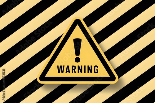 view Black and yellow warning line striped sign background vector