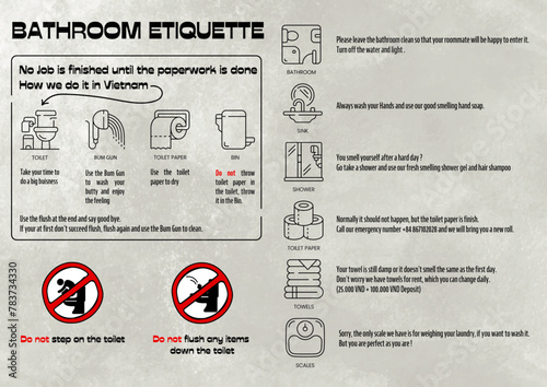 toilet rule size A3