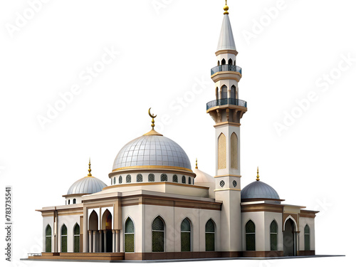 mosque building isolated