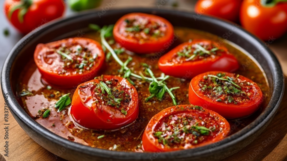 Deliciously roasted cherry tomatoes with herbs Deliciously roasted cherry tomatoes with herbs
