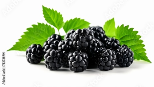  Fresh blackberries ripe and ready for a healthy snack