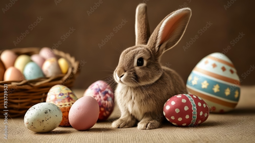  Easter joy with a fluffy friend and festive eggs