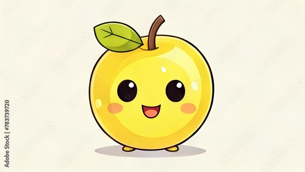 Obraz premium Joyful Juicy Fruit Character
