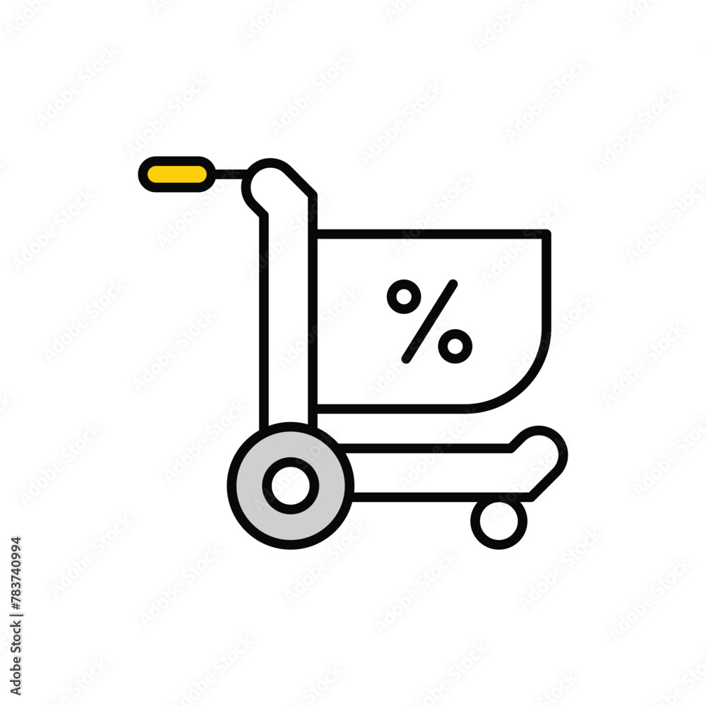 Discount icon design with white background stock illustration Discount icon design with white background stock illustration