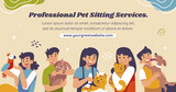 Pet sitting facebook template