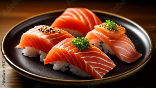  Deliciously fresh sushi ready to be savored