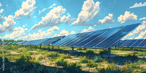Renewable Energy Power Plant with Tracking Systems Harnessing Sunlight for a Sustainable Future
