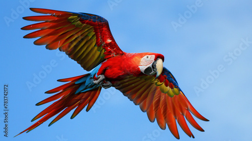 A Scarlet Macaw © Alizeh