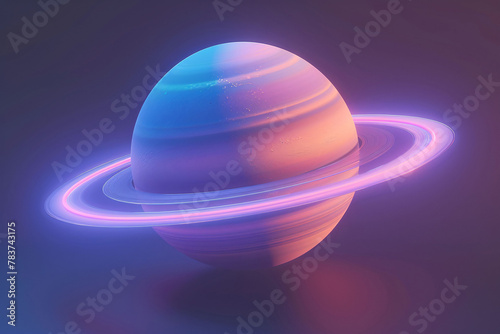 Abstract blue space futuristic planet round sphere background with stars