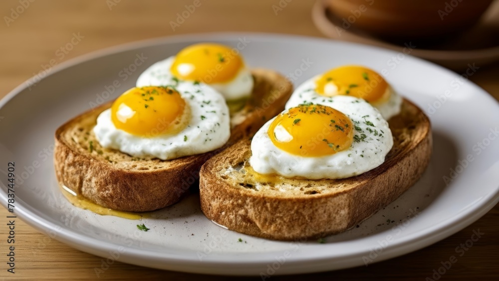 Deliciously simple Eggs on toast a classic breakfast Deliciously simple Eggs on toast a classic breakfast