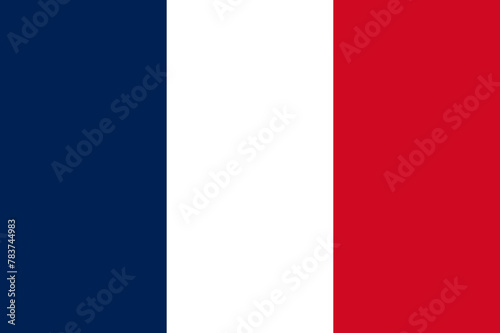 France isolated flag symbol. french national europe icon, design vector illustration