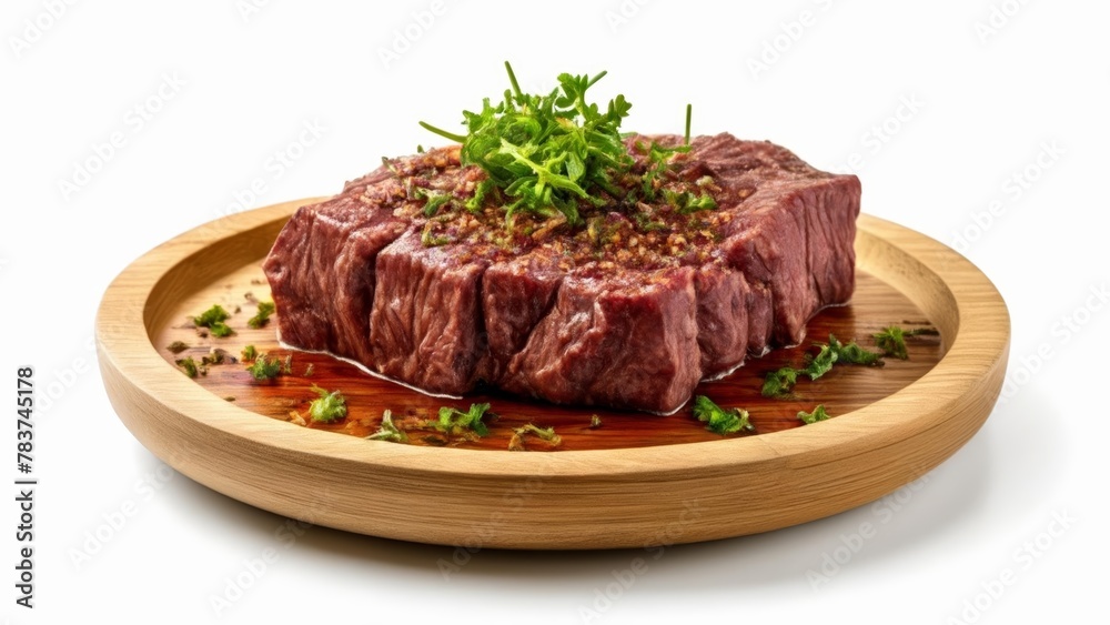 Deliciously cooked steak ready to be savored Deliciously cooked steak ready to be savored