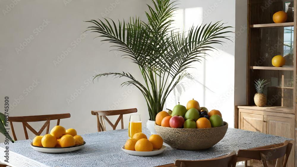 Modern interior lifestyle Mediterranean in summer scene Modern interior lifestyle Mediterranean in summer scene