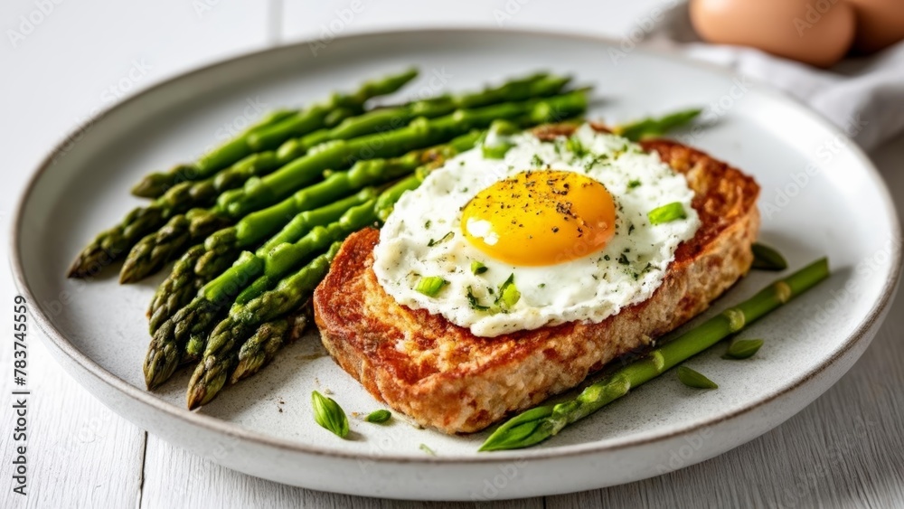  Deliciously balanced meal with fish asparagus and egg