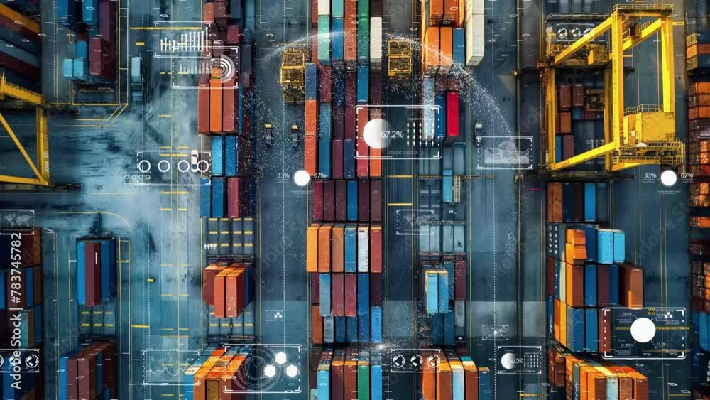 Next-gen supply chain logistics with real-time tracking information visualization 