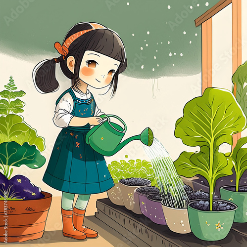 girl in a garden 002