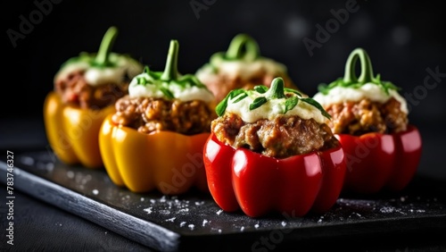  Delicious stuffed peppers ready to be savored