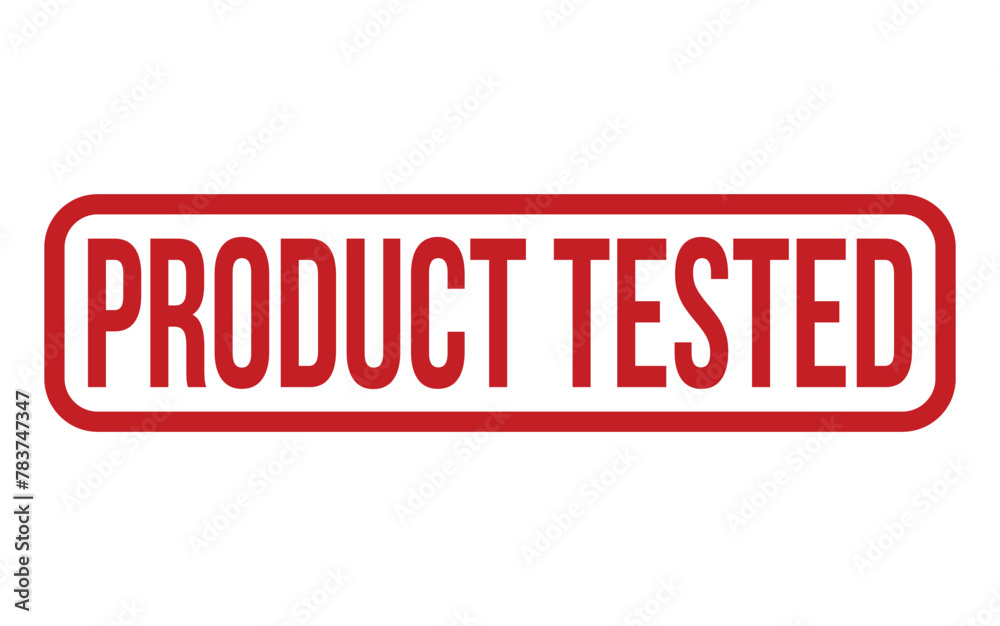Red Product Tested Rubber Stamp Seal Vector Red Product Tested Rubber Stamp Seal Vector