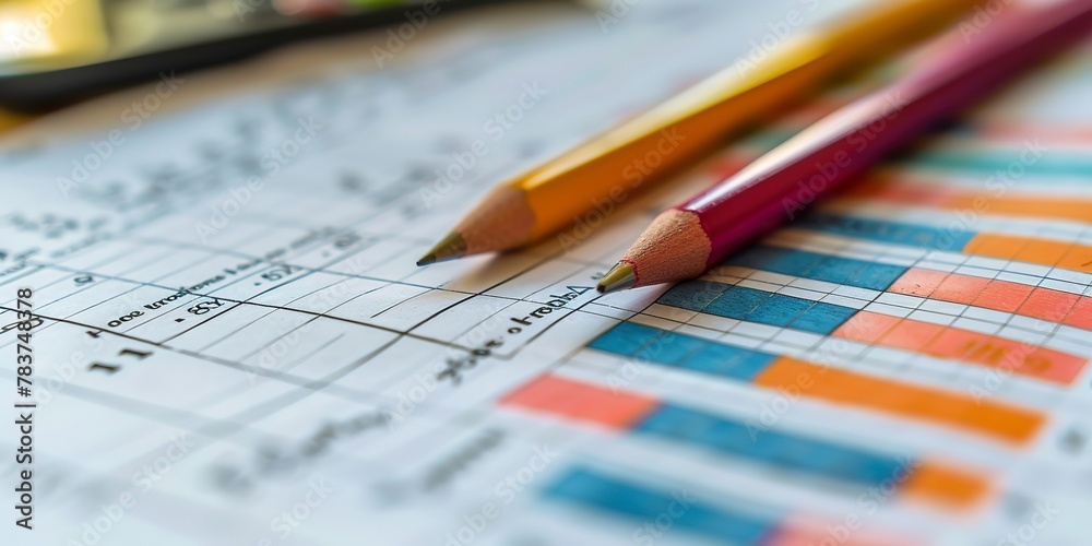 Project budget breakdown in a spreadsheet, close-up, numbers neatly aligned Project budget breakdown in a spreadsheet, close-up, numbers neatly aligned