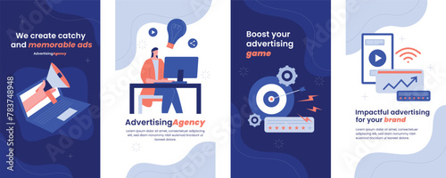 Advertising agency instagram stories template