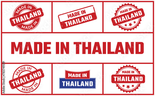 Made In Thailand Rubber Stamp Set