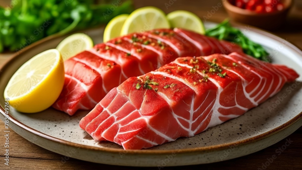  Deliciously fresh sashimi ready to be savored