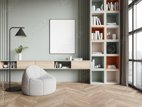 Photography Stylish home living room interior with relax place and window