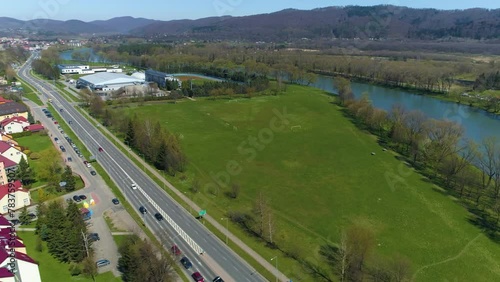 Sanockie Blonia San Panorama Sanok Aerial View Poland