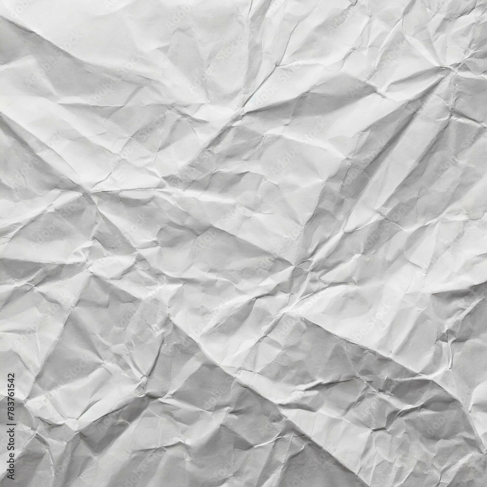 Obraz premium crumpled paper texture.the tactile beauty of crumpled white paper with this versatile background, perfect for a myriad of purposes. The gentle folds and creases create a captivating texture, adding de