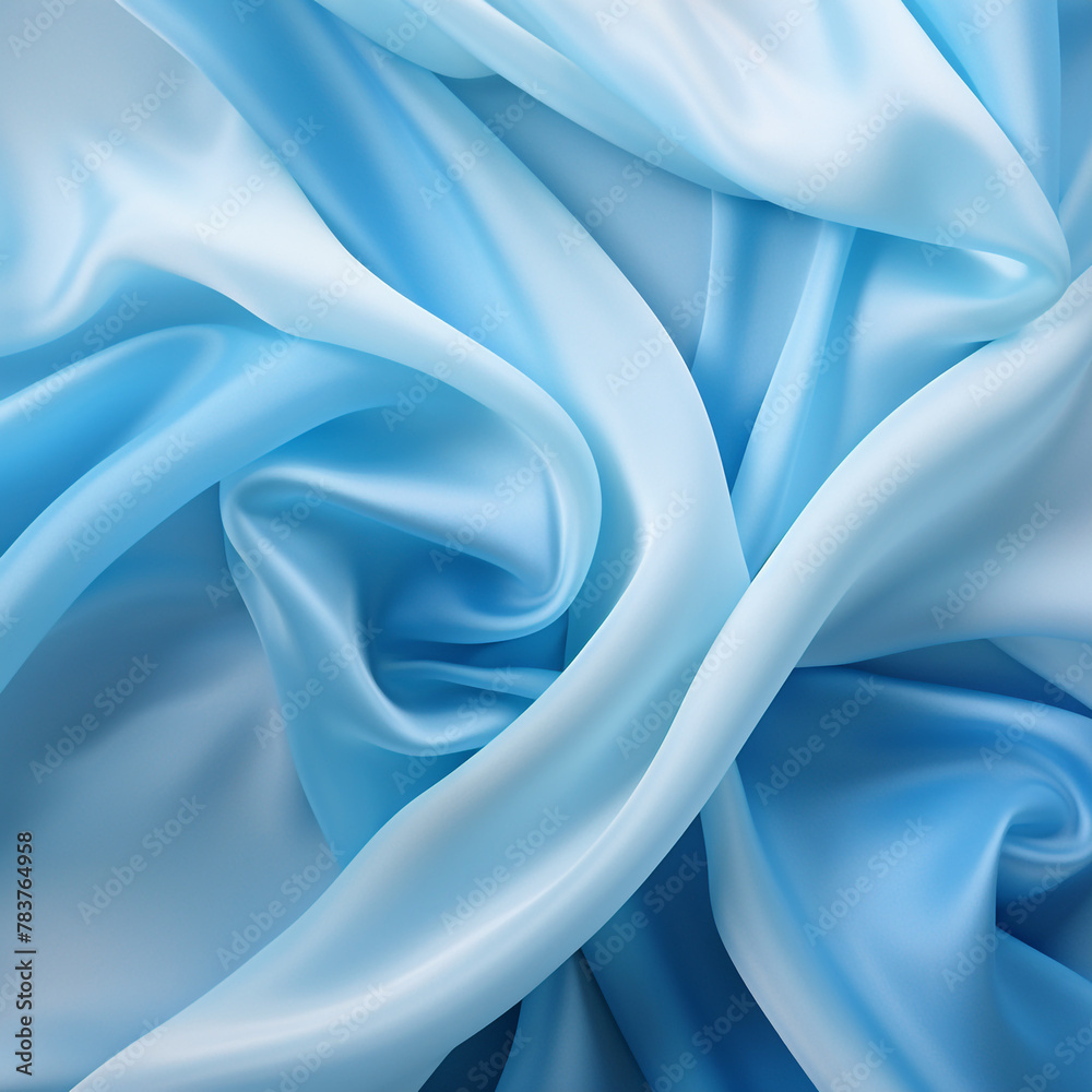 light silk blue fabric сreated with Generative Ai light silk blue fabric сreated with Generative Ai